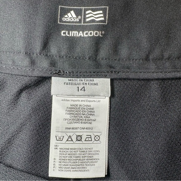 Adidas Womens Clima Cool Black Skirt Skort Shorts Golf Tennis Pickleball Sz‎ 14 - Picture 5 of 8